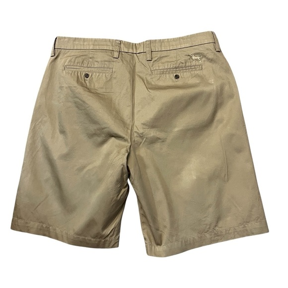 The Black Dog 100% Cotton Khaki Flat Front 9” Shorts - Picture 2 of 3